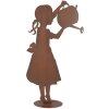 Clayre & Eef Figurine enfant avec arrosoir aspect rouille 36x12x62 cm