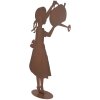 Clayre & Eef Figurine enfant avec arrosoir aspect rouille 36x12x62 cm
