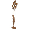 Clayre & Eef Figurine enfant avec ballons en métal effet rouille 80 cm