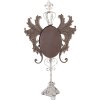 Clayre & Eef 62S331 Miroir de table baroque blanc antique 37x14x68 cm
