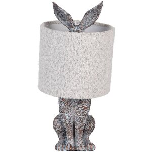Clayre & Eef Lampe de table Lièvre Polyresin...