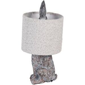Clayre & Eef Lampe de table Lièvre Polyresin...