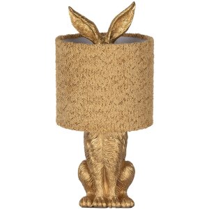 Clayre & Eef Lampe de table Lièvre abat-jour...
