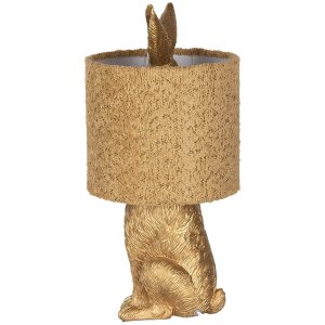 Clayre & Eef Lampe de table Lièvre abat-jour...