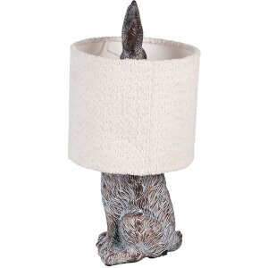Clayre & Eef Lampe de table Lièvre E27 20x43...