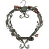 Bougeoir Suspendu en Forme de Cœur Clayre & Eef Vert & Rose 43x22x60 cm