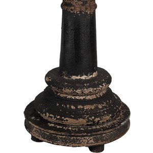 Clayre & Eef Lampe de table Ø35x64 cm Noir Brun Bois Fer E27 60W Vintage