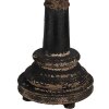 Clayre & Eef Lampe de table Ø35x64 cm Noir Brun Bois Fer E27 60W Vintage