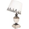 Clayre & Eef 6LMC0110 Lampe de table beige 32x60cm style ancien