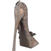 Clayre & Eef Chaussure Décorative Métal Cuivre Antique 32x12x36cm