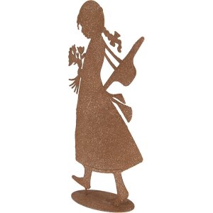 Clayre & Eef 6Y5958 Figur décorative enfant métal rouille 21x10x43 cm