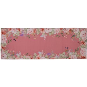 Clayre & Eef FFA64P Nappe Rose 50x140 cm Coton Fleurs...