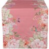 Clayre & Eef FFA64P Nappe Rose 50x140 cm Coton Fleurs Oiseaux