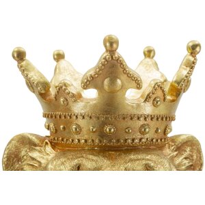 Mauro Ferretti Statue Lion Manteau Royal 30x42x74 cm doré