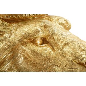 Mauro Ferretti Statue Lion Manteau Royal 30x42x74 cm doré