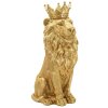 Mauro Ferretti Statue Lion Manteau Royal 30x42x74 cm doré