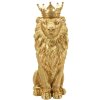 Mauro Ferretti Statue Lion Manteau Royal 30x42x74 cm doré