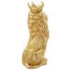 Mauro Ferretti Statue Lion Manteau Royal 30x42x74 cm doré
