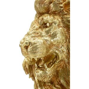 Mauro Ferretti Statue lion assis doré 45x29x55 cm