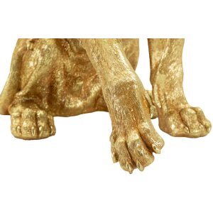 Mauro Ferretti Statue lion assis doré 45x29x55 cm