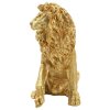Mauro Ferretti Statue lion assis doré 45x29x55 cm