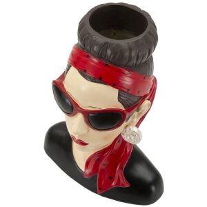 Mauro Ferretti Vase Femme Hollywood 21x16x27 cm multicolore