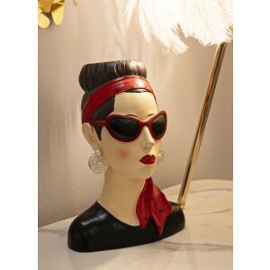 Mauro Ferretti Vase Femme Hollywood 21x16x27 cm multicolore