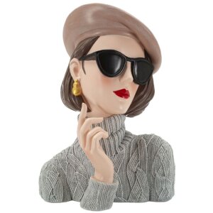 Mauro Ferretti Statue Parisienne 18,5x14x26 cm gris