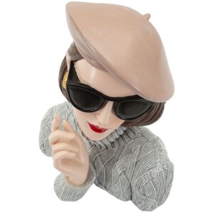 Mauro Ferretti Statue Parisienne 18,5x14x26 cm gris