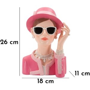 Mauro Ferretti Figurine Parisienne 18x11x26 cm rose