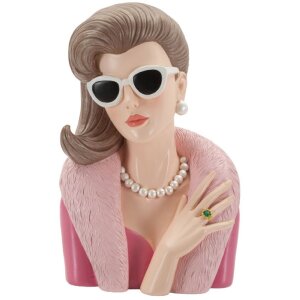 Mauro Ferretti Figurine Femme Parisienne 18x12x28 cm rose