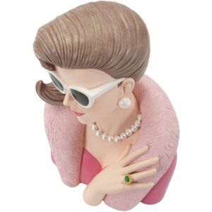Mauro Ferretti Figurine Femme Parisienne 18x12x28 cm rose