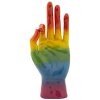 Mauro Ferretti Figurine main arc-en-ciel OK 16x10,5x36 cm multicolore