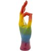 Mauro Ferretti Figurine main arc-en-ciel OK 16x10,5x36 cm multicolore