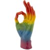 Mauro Ferretti Figurine main arc-en-ciel OK 16x10,5x36 cm multicolore
