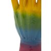 Mauro Ferretti Figurine main arc-en-ciel OK 16x10,5x36 cm multicolore
