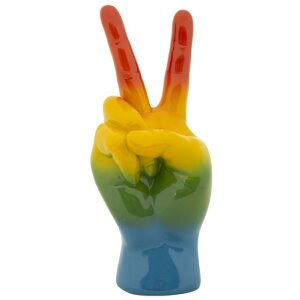Mauro Ferretti Figurine main arc-en-ciel Victoire 16x13x36,5 cm multicolore
