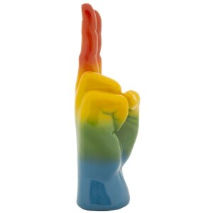 Mauro Ferretti Figurine main arc-en-ciel Victoire 16x13x36,5 cm multicolore