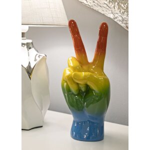 Mauro Ferretti Figurine main arc-en-ciel Victoire 16x13x36,5 cm multicolore