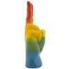 Mauro Ferretti Figurine main arc-en-ciel Victoire 16x13x36,5 cm multicolore