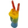 Mauro Ferretti Figurine main arc-en-ciel Victoire 16x13x36,5 cm multicolore