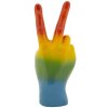 Mauro Ferretti Figurine main arc-en-ciel Victoire 16x13x36,5 cm multicolore