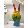 Mauro Ferretti Figurine main arc-en-ciel Victoire 16x13x36,5 cm multicolore