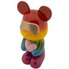 Rainbow Bear Petit ours debout multicolore 22,5x17,5x42,5 cm polyrésine