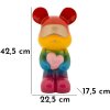 Rainbow Bear Petit ours debout multicolore 22,5x17,5x42,5 cm polyrésine