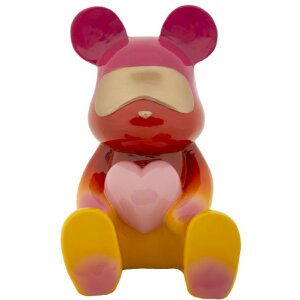 Mauro Ferretti Figurine ours arc-en-ciel 21,5x20,5x32 cm rouge jaune