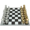 Mauro Ferretti Jeu déchecs noir et blanc 50,5x50,5x14 cm