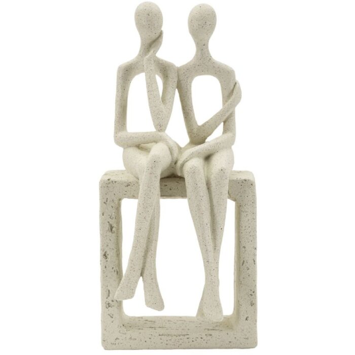 Mauro Ferretti Stons Figurine en paire 11,5x9x25 cm crème