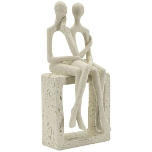 Mauro Ferretti Stons Figurine en paire 11,5x9x25 cm crème