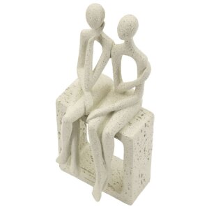 Mauro Ferretti Stons Figurine en paire 11,5x9x25 cm crème